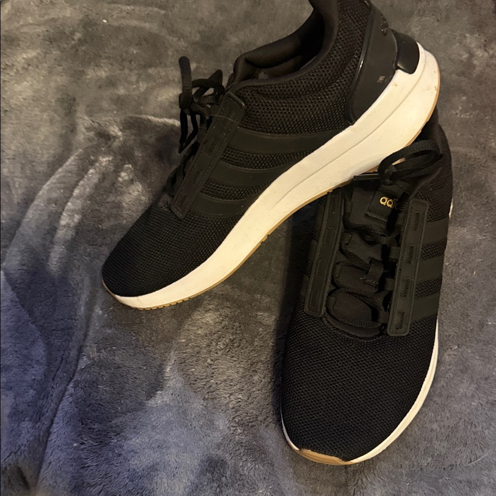 Adidas Women's Black Mesh Athletic Sneakers